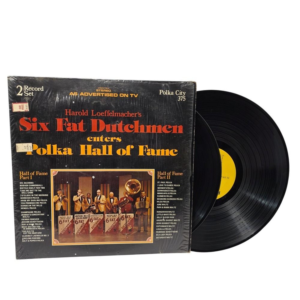 Six Fat Dutchmen Enters Polka Hall of Fame 2 LP Vinyl Harold Loeffelmacher 375*